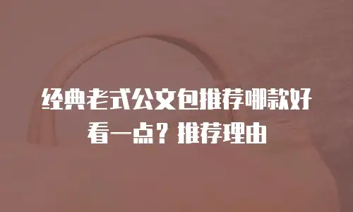 经典老式公文包推荐哪款好看一点？推荐理由