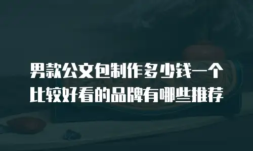 男款公文包制作多少钱一个比较好看的品牌有哪些推荐