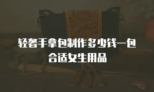 轻奢手拿包制作多少钱一包合适女生用品