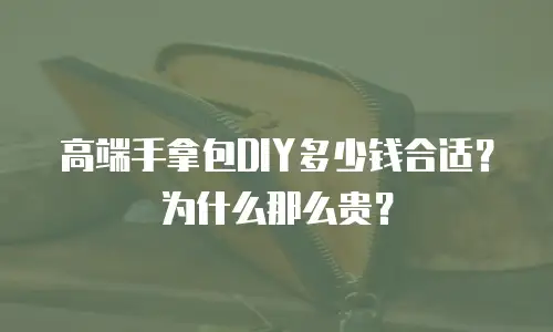 高端手拿包DIY多少钱合适？为什么那么贵？