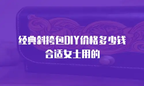 经典斜挎包DIY价格多少钱合适女士用的
