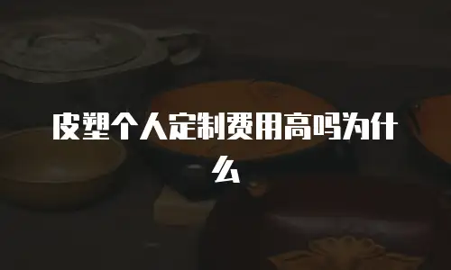 皮塑个人定制费用高吗为什么