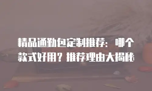 精品通勤包定制推荐：哪个款式好用？推荐理由大揭秘