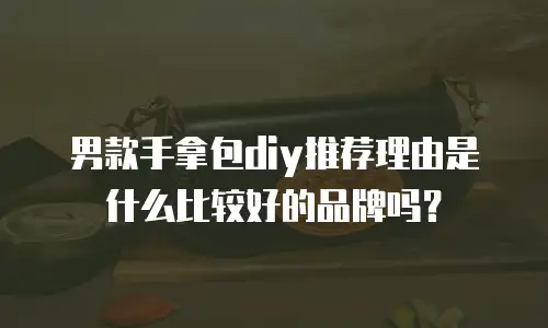 男款手拿包diy推荐理由是什么比较好的品牌吗？