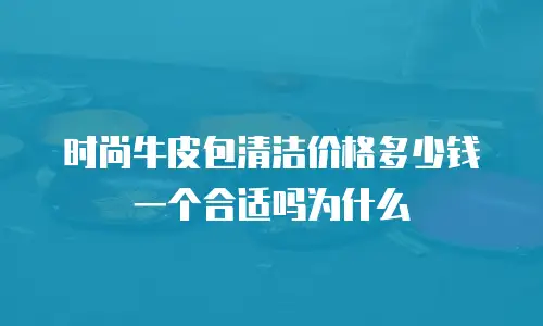 时尚牛皮包清洁价格多少钱一个合适吗为什么