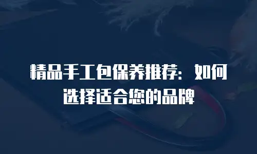 精品手工包保养推荐：如何选择适合您的品牌
