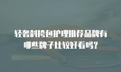 轻奢斜挎包护理推荐品牌有哪些牌子比较好看吗？