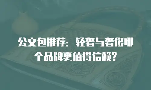 公文包推荐：轻奢与奢侈哪个品牌更值得信赖？