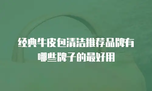 经典牛皮包清洁推荐品牌有哪些牌子的最好用