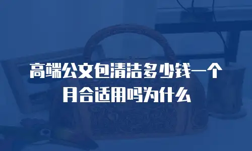 高端公文包清洁多少钱一个月合适用吗为什么