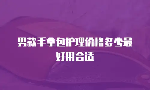 男款手拿包护理价格多少最好用合适
