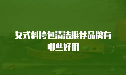 女式斜挎包清洁推荐品牌有哪些好用