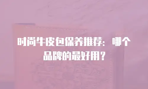 时尚牛皮包保养推荐：哪个品牌的最好用？