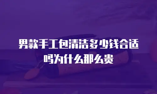 男款手工包清洁多少钱合适吗为什么那么贵