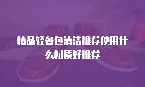 精品轻奢包清洁推荐使用什么材质好推荐