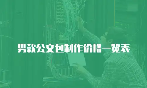 男款公文包制作价格一览表