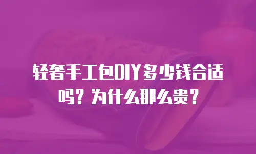 轻奢手工包DIY多少钱合适吗？为什么那么贵？