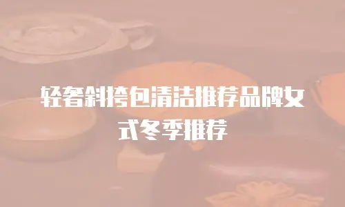 轻奢斜挎包清洁推荐品牌女式冬季推荐