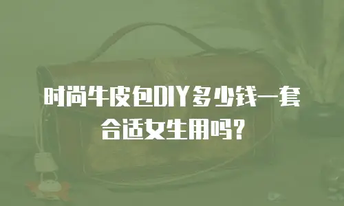 时尚牛皮包DIY多少钱一套合适女生用吗？