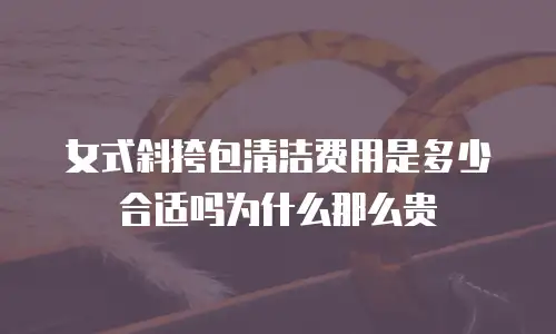 女式斜挎包清洁费用是多少合适吗为什么那么贵