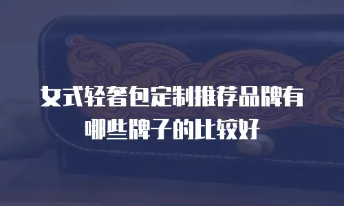 女式轻奢包定制推荐品牌有哪些牌子的比较好