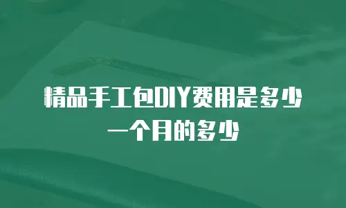 精品手工包DIY费用是多少一个月的多少