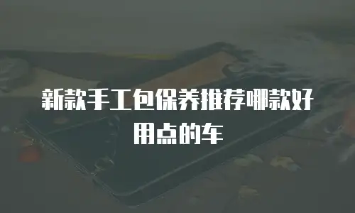 新款手工包保养推荐哪款好用点的车