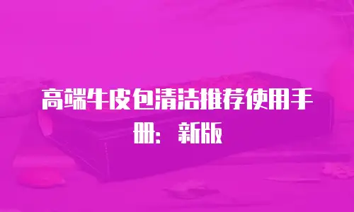 高端牛皮包清洁推荐使用手册：新版