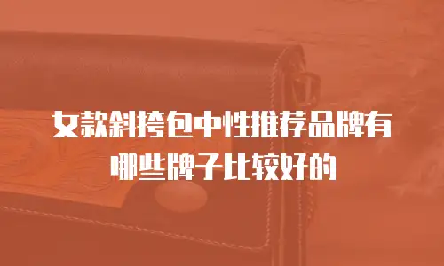 女款斜挎包中性推荐品牌有哪些牌子比较好的