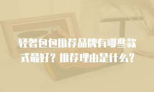 轻奢包包推荐品牌有哪些款式最好？推荐理由是什么？