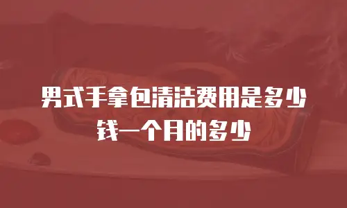 男式手拿包清洁费用是多少钱一个月的多少
