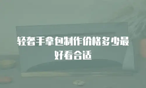轻奢手拿包制作价格多少最好看合适