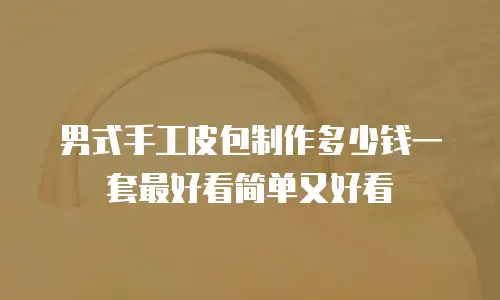 男式手工皮包制作多少钱一套最好看简单又好看