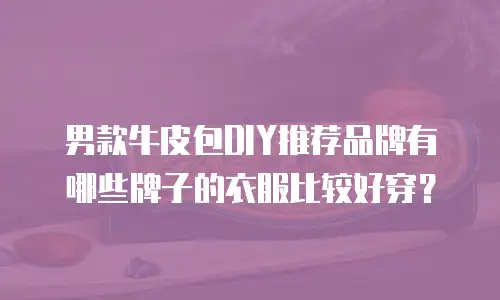 男款牛皮包DIY推荐品牌有哪些牌子的衣服比较好穿？