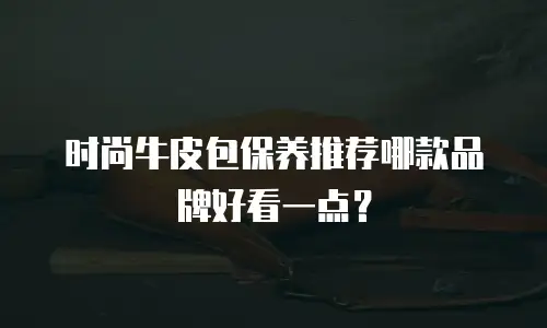 时尚牛皮包保养推荐哪款品牌好看一点？