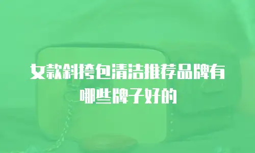 女款斜挎包清洁推荐品牌有哪些牌子好的