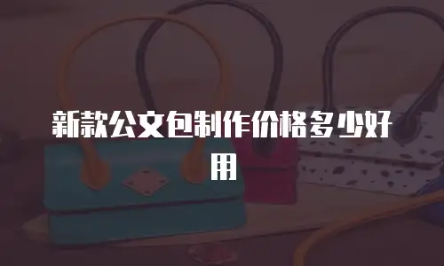 新款公文包制作价格多少好用