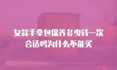 女款手拿包保养多少钱一次合适吗为什么不能买