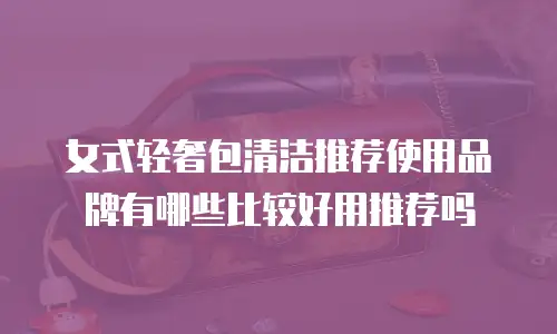 女式轻奢包清洁推荐使用品牌有哪些比较好用推荐吗