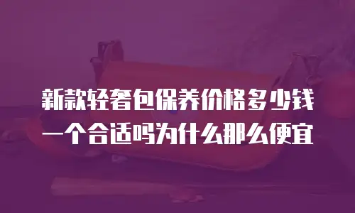 新款轻奢包保养价格多少钱一个合适吗为什么那么便宜