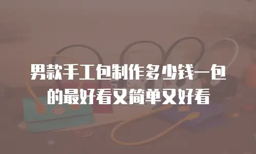 男款手工包制作多少钱一包的最好看又简单又好看
