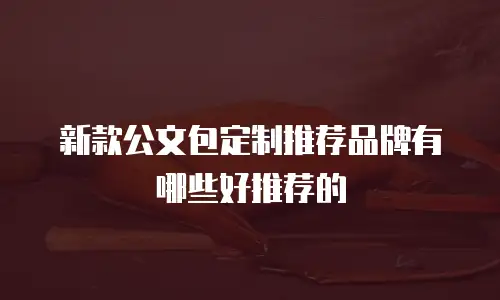新款公文包定制推荐品牌有哪些好推荐的
