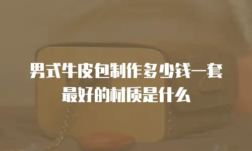 男式牛皮包制作多少钱一套最好的材质是什么