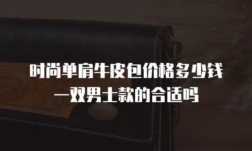 时尚单肩牛皮包价格多少钱一双男士款的合适吗