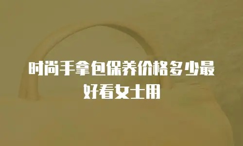 时尚手拿包保养价格多少最好看女士用