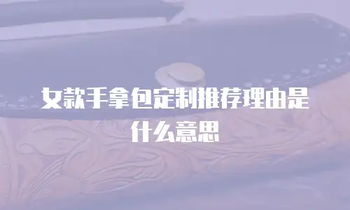 女款手拿包定制推荐理由是什么意思