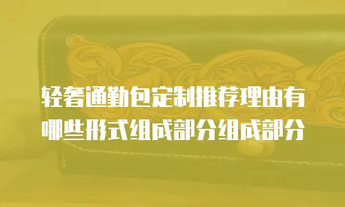 轻奢通勤包定制推荐理由有哪些形式组成部分组成部分