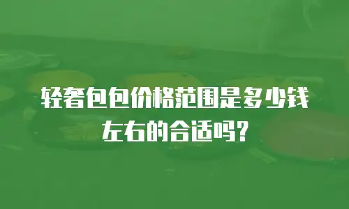 轻奢包包价格范围是多少钱左右的合适吗？