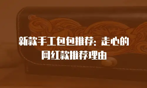 新款手工包包推荐: 走心的网红款推荐理由