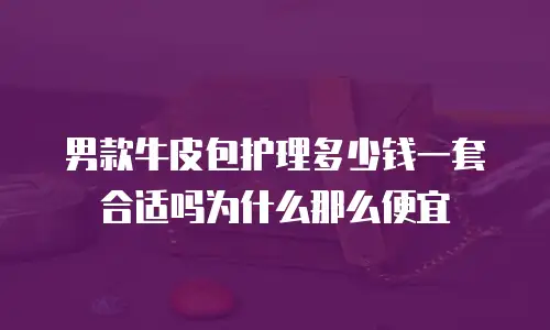 男款牛皮包护理多少钱一套合适吗为什么那么便宜